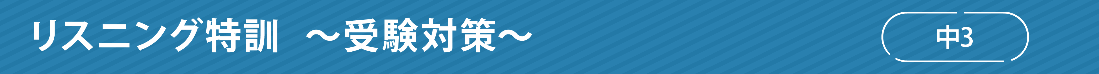 高校受験正月特訓　～受験対策～　中3